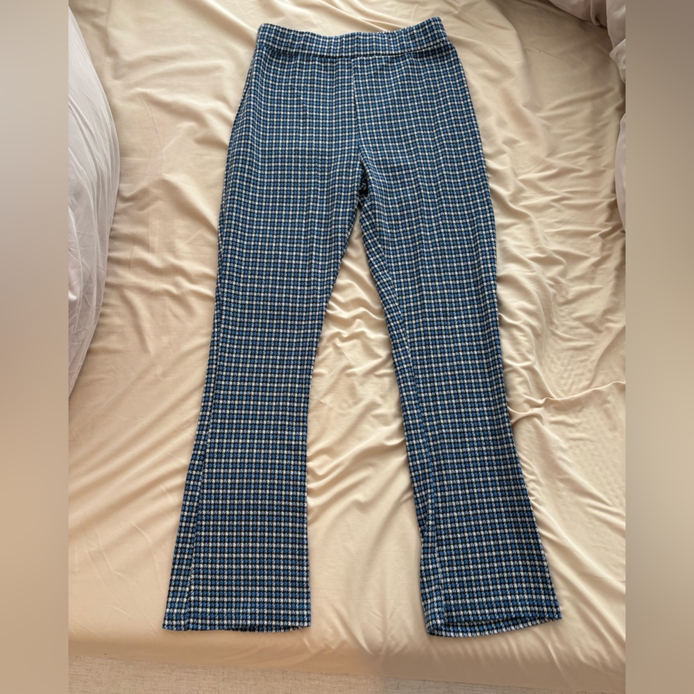 Urban Outfitters Blue and White Plaid Fabric